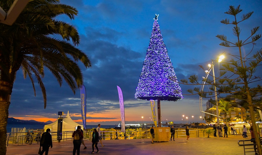 La ciudad en la que surfea Papá Noel